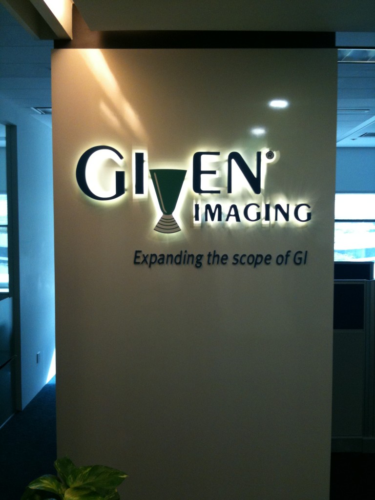 box up lettering back lit